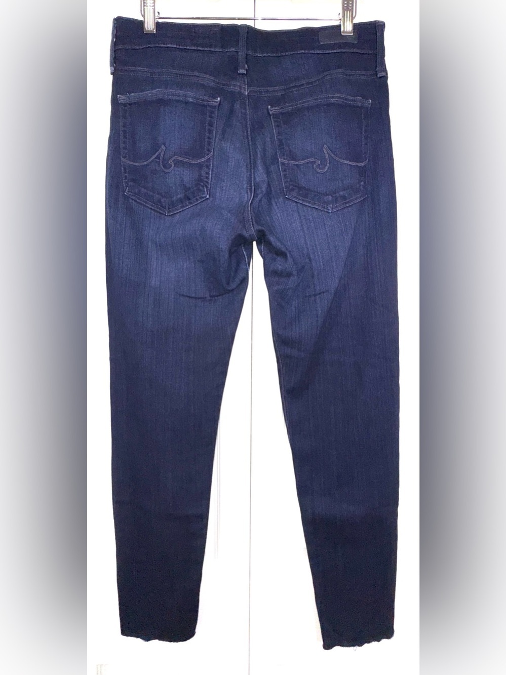 AG Adriano Goldschmied The Farrah Skinny High Rise Jeans Dark Wash Size 30R EUC - Picture 2 of 13